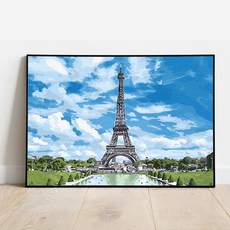 Play about DIY 傑作繪圖套組 50 x 40cm, 陽光明媚的埃菲爾鐵塔 (MG041)