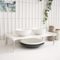 LIVING HAPPY Flat Stanly 寬版整理架, 白色, 1個