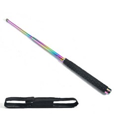 잇곰 차량 호신용 다이아 삼단봉 방망이 레인보우, 1개