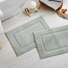모던하우스 WOW 스퀘어 배스 매트 2p, 민트