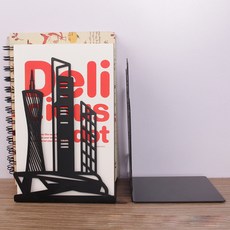 타워 블랙 책상 북앤드 YT_RA765 2p, 랜드마크 03