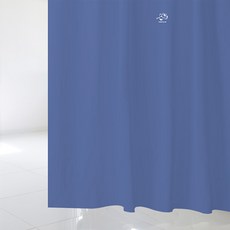 Design Supul 浴簾 S 1520 x 1880 mm sc925 + 不鏽鋼掛環 + 白色窗簾桿套組, 1套