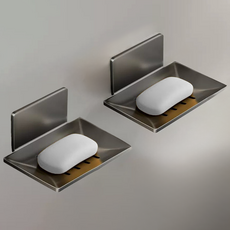 Sallimdaepyo 浴室肥皂架, 煙灰色, 2個