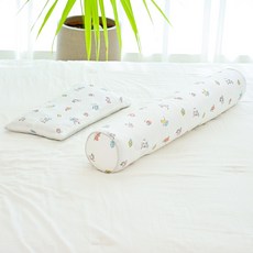 아띠블랑 인견 베개 커버 2p + 바디필로우 세트, 캣츠