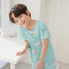 mabellechouchou 男童用Good Luck巴杜狗涼感短袖上下套裝