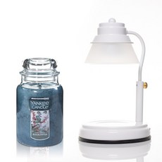 Aindy Timer 白色蠟燭加熱器 + Yankee Candle 大號 623g 套裝, 1套, 桉樹