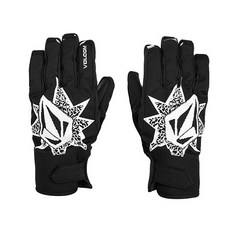 VOLCOM NYLE 手套 VA204GL800BK, 黑色的