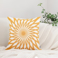 느다넬 인테리어 고급 소파 쿠션, 옐로우썬