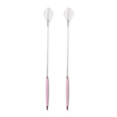 現代粉彩打蛋器泡沫器, 粉色的, 2個