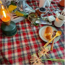 聖誕節拉絨格紋布料, 紅色, 1個