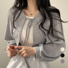 Elsso 女款香草風蝴蝶結短版小外套