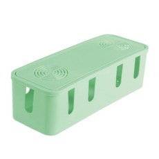 Rani Market 粉彩延長線電線整理盒, 1個, 綠色