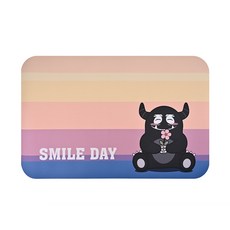 monster 軟式珪藻土吸水彩印地墊