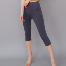 디아미뇽 여성용 면스판 하이웨이스트 7부 레깅스