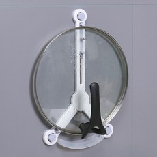 MONACO OLIVE 免打孔鍋蓋三角置物架, 灰色, 1個