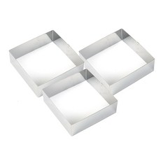 方形慕斯環, 3個