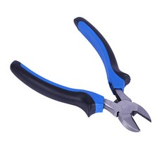 Jatara 雙色手柄碳鋼五金工具 斜口鉗 鉗子 藍色, 1個