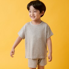 baobab namu 童款垂墜感嫘縈短袖T恤+短褲組