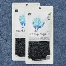 유기식품 인증 부드러운 자른미역, 200g, 2개