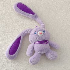 다다랜드 귀높이 조절가능한 변신 토끼 인형 버니 키링, 28cm, 퍼플, 1개