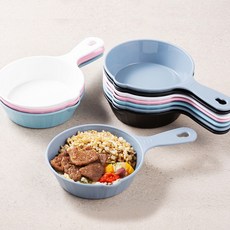 comet 附把手小碟子, 粉色 + 藍色 + 黑色 + 白色 + 灰色, 1組, 10件組附把手小碟子