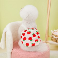 PASTEL PET 寵物慵懶水果連身裙, 1個, 紅色