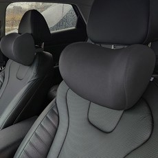 DGG 車用記憶棉頭枕頸枕, 1個, 黑色