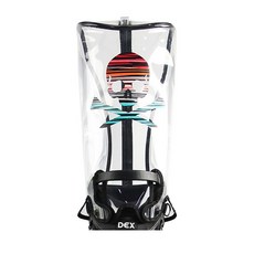 덱스 스탠드백 투명 후드커버, 블랙