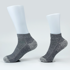 Mily& 美利奴羊毛純色襪子, 灰色