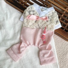 BYDAMSOOMI 小狗漢伯克花獅子全部-in -in -One + Norigae, 粉色的