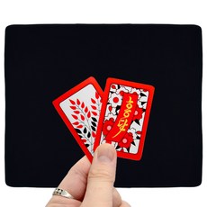 House of Seoha 金蟾蜍花鬥牌 + 人造麂皮花鬥遊戲墊組合, 紅色 + 黑色