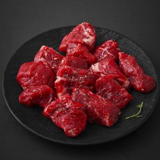 미국산 척아이롤 시즈닝 큐브 스테이크 (냉장), 1개, 180g