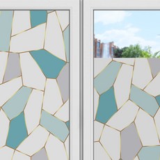 언헤브 암막 유리창 필름 시트지, 02노르딕블루, 60 x 200 cm