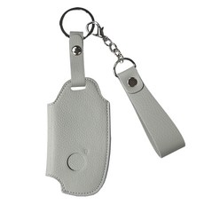 오시에나 자동차 가죽 스마트 차키케이스 스프링 키홀더, 그레이, BMW-G타입