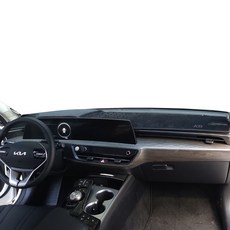 Dauto 儀表板避光墊防滑墊, 起亞 K8 2021年4月~(有HUD / 有中央喇叭), 黑色, 起亞