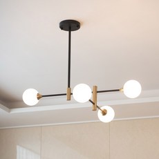 히트조명 에르고 4등 펜던트 조명 D30890WHSB, 화이트