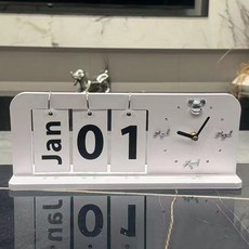 선빛 모디 데스크 캘린더 시계형, 혼합색상