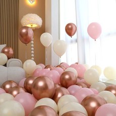 피앤비유니티 풍선 50p 세트 로즈골드, 03 로즈골드 3색혼합 C, 1세트