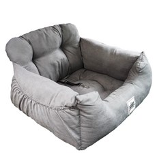 meongmoongs 軟墊式寵物汽車座椅, 炭灰色, 1個