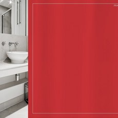 디자인수풀 북유럽 스타일 샤워커튼 sc727 L 1800 x 1880 mm + 플라스틱 고리 12p + 커튼봉 화이트 세트, 1세트, 멀티(혼합)컬러