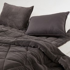 HOMURO Double Bear雙面超細纖維棉被, 炭灰色