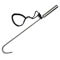 Zlenak 全不鏽鋼夜間灘釣鉤, 銀色, 1個