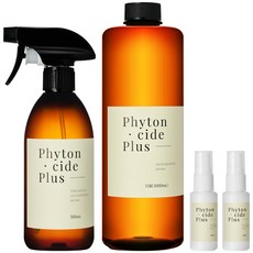 Phytoncide Plus Cypress 水噴霧 500ml + 補充裝 1L + 便攜 30ml x 2p 套組, 1.56L, 1組