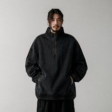 Rugged House Topaz 寬鬆版型牛仔防風套頭夾克