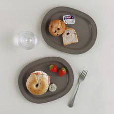 바이림 타원접시, 딥브라운, 2개