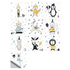 피삼십일 큐티 심플 타일 시트지 07 굿데이 10p 세트, 혼합색상