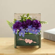 ASHWOLF 裝飾用人造植物, 藍色, 1個