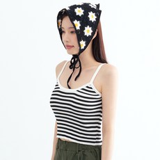 Elsso 花朵鉤針編織三角頭巾圍巾