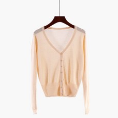 안다로미 여성용 심플 아이스 가디건