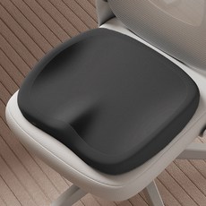마켓플랜 체중분산 푹신 메모리폼 방석, 블랙 블랙